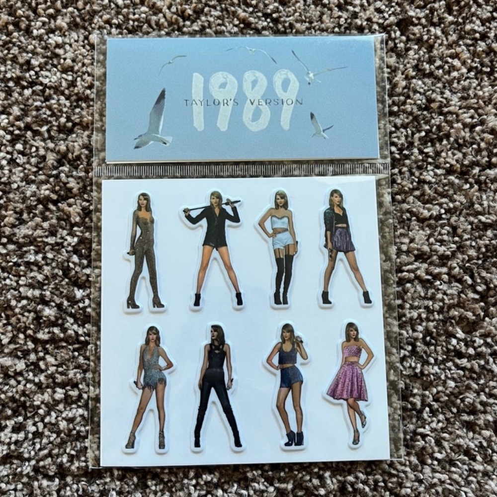 NEW Taylor Swift 1989 Eras Puffy Sticker Set